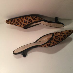 Talbot's Calf Hair Leopard Multi Slide